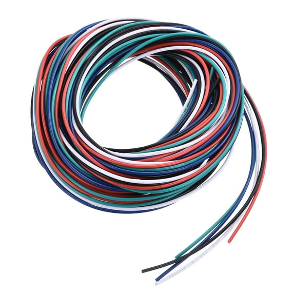 30 Gauge Hookup Wire 3.0m/10ft 30AWG Flexible Electrical Wire Tinned Copper Stranded 5 Color, 1.5mm