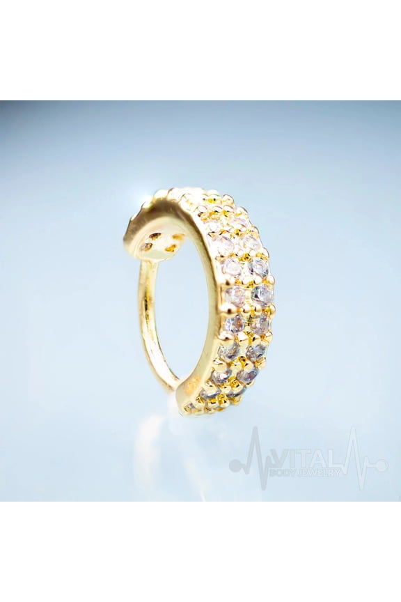 30 Gem, 20G Bendable Hoop Rings for Ear Cartilage, Eyebrow, Nose and More - Vital Body Jewelry