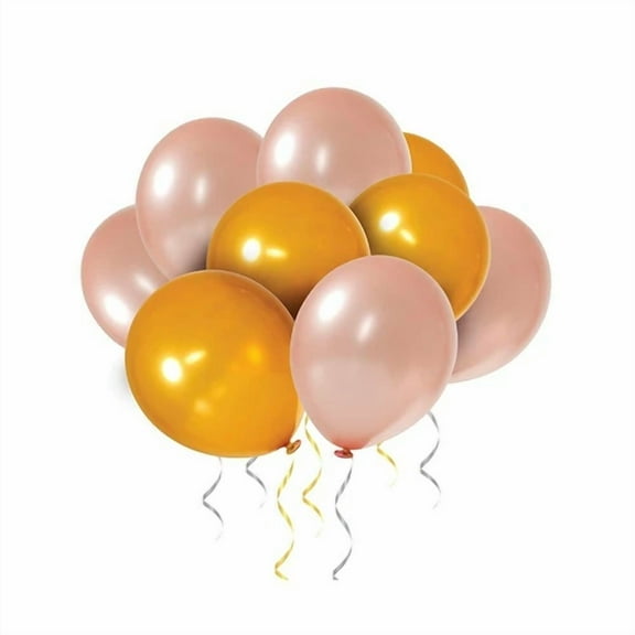 30 Gold + 30 Rose Gold Balloons (12") 60 Wedding Birthday Party Christmas Decor