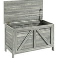 thumbnail image 1 of 30" Gray Wood Chest - Lift Top with 100° Opening Angle - Bedroom Decoration - Sufficient Inner Space, 1 of 3