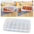 thumbnail image 1 of 30-Grid Large Capacity Egg Storage Container with Cover, Stackable Fridge Egg Holder (1pc), 1 of 9