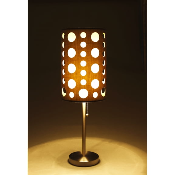 30"H Grey/White Retro Table Lamp
