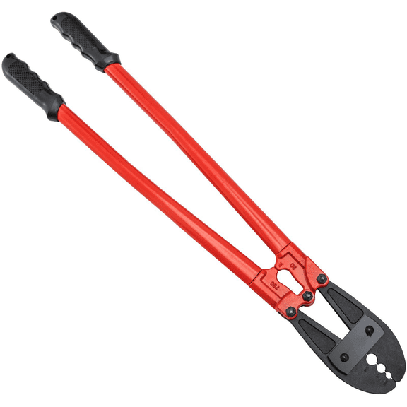 30" Hand Swager Tool for 5/32", 1/4", 5/16" Wire Rope - Cable Crimping Tool, Alloy Steel, Labor-Saving Handle