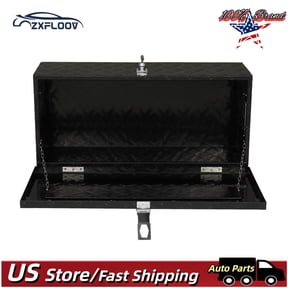 30" Heavy-Duty Aluminum Tool Box with Lock | Secure Storage Chest for Trucks, RVs, ATVs & Garage | Durable Black Powder Coated Finish