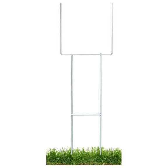 30" Heavy Duty Yard Stakes, 5 Pack, .25 Diameter Metal Frame Wire Step Stake for Yard Signs (5 Pack)