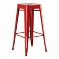 thumbnail image 1 of 30'' High Backless Red Metal Restaurant Barstool For Indoor or Outdoor Use, 1 of 5