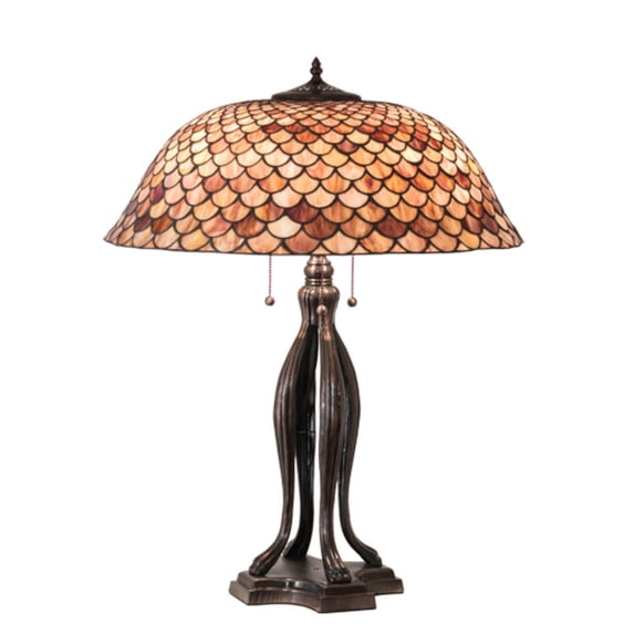 30" High Fishscale Table Lamp