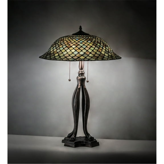 Meyda Lighting 30" High Fishscale Table Lamp