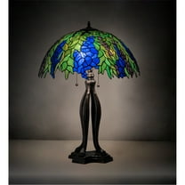 Meyda Lighting 30" High Tiffany Honey Locust Table Lamp