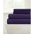 thumbnail image 1 of 30-INCH EXTRA DEEP POCKETS - 700-TC Short Queen Size 4PC Sheet Set - Premium 700-Thread-Count 100% Egyptian Cotton - Plum, 1 of 6