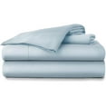 thumbnail image 1 of 30-INCH EXTRA DEEP POCKETS - Pure Organic Cotton Sheets - Queen Size, Sky Blue Color, Bedsheet 800-Thread-Count, 1 of 7