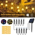 thumbnail image 1 of 30 In 1 Solar Spot Light Outdoor, Solar LED Globe Stake Light Waterproof, Garden Lights Solar Powered for Yard Patio Walkway Landscape In-Ground Spike Pathway,Warm light, 1 of 13