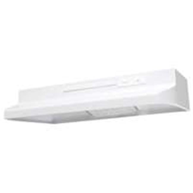 30-Inch White Convertible Under Cabinet Range Hood with Charcoal Filter