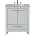 thumbnail image 1 of 30 In. Single Bathroom Vanity Set In White, 1 of 7