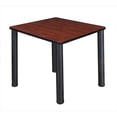 thumbnail image 1 of 30 In. Square Cherry Table & Black Post Legs, 1 of 1
