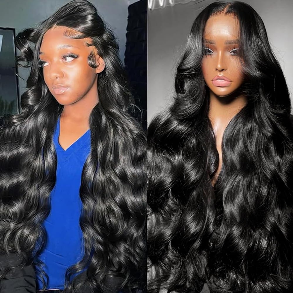 30 Inch 13x6 Lace Front Wigs Human Hair 200% Density Body Wave Lace Front Wigs Human Hair Pre Plucked Glueless Wigs Human Hair Wigs 13x6 HD Lace Frontal Wigs Human Hair Lace Front Wigs