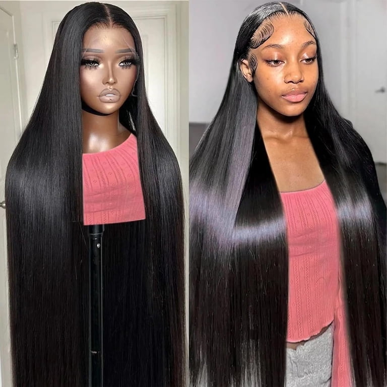 13x6 Lace Front Wigs Human Hair 200 Density Straight HD Lace 