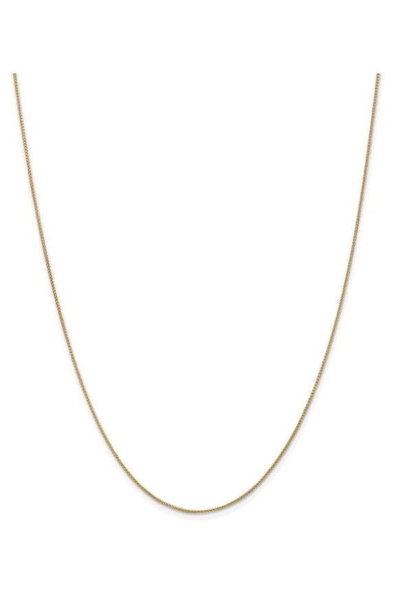 30 Inch 14k Yellow Gold 0.80mm Spiga Chain Necklace