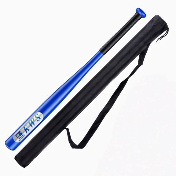 30-Inch 2.4 lbs Heavy-Duty Carbon Steel Baseball Bat, Overload Training Bat for Swing Strength, Anti-Rust Matte Finish, Non-Slip Wrapped Grip, Dent Proof for Adult Daily Training, Blue