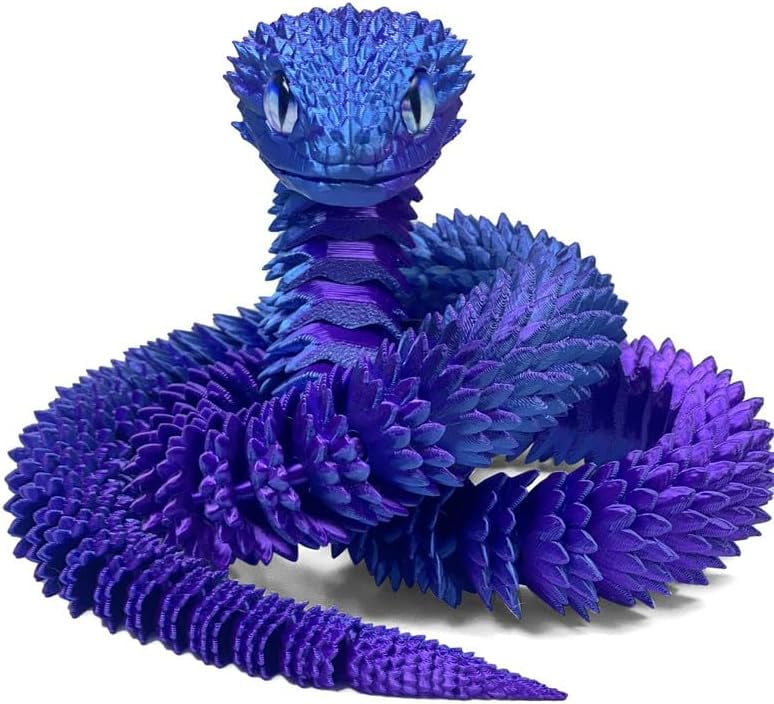 30 Inch 3D Printed Snake - Movable Articulated Snake, Perfect 3D ...