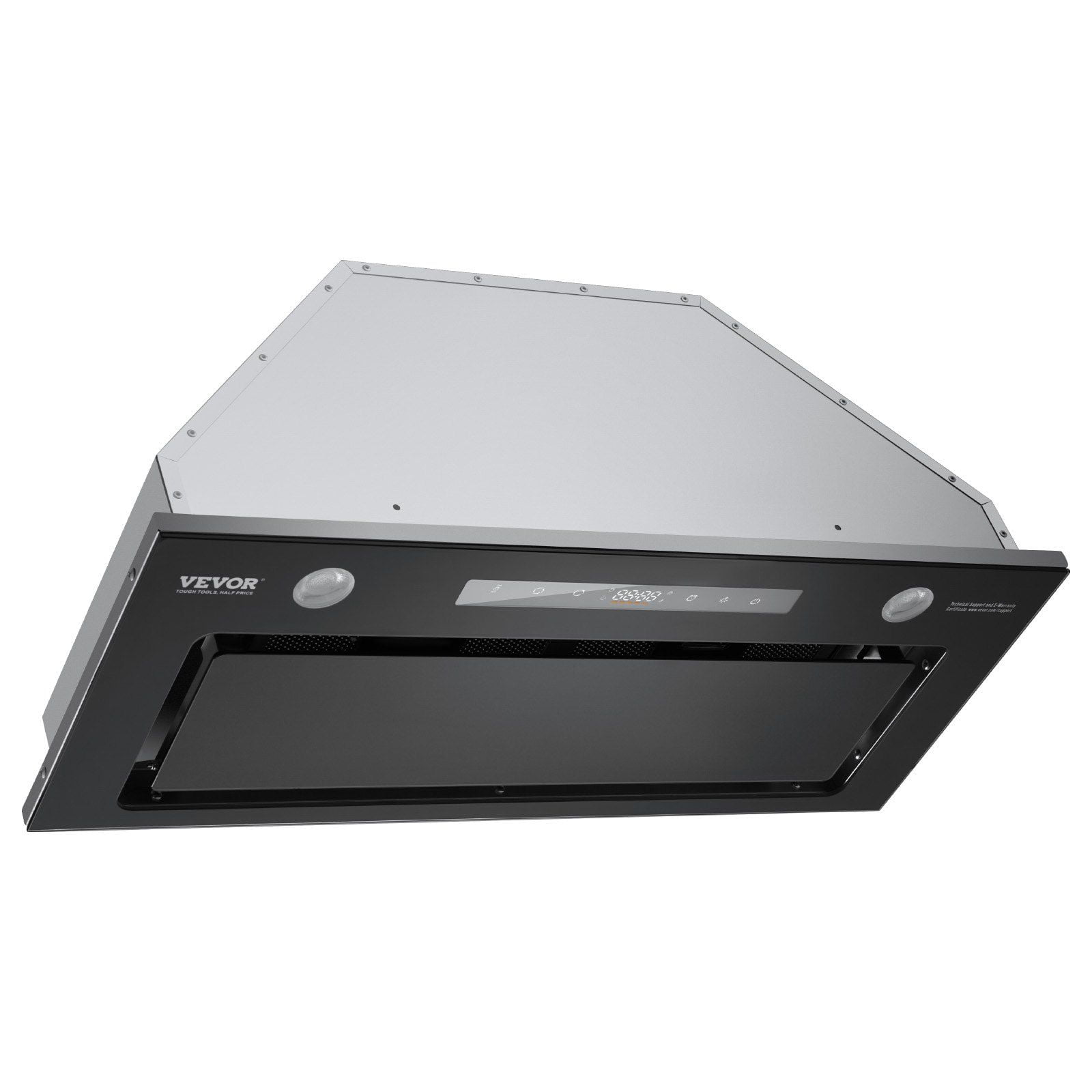30 Inch Built In Kitchen Range Hood Insert 800 CFM Stainless Steel Stove Hood with Gesture Touch Control LED Light Baffle Filters 4 Speed Exhaust Fan Ducted Ductless Convertible