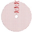 thumbnail image 1 of 30 Inch Christmas Tree Skirt – Velvet Plush Tree Mat, Soft Thickened Polyester with Red Ties, Single-Sided Printing, Available in 30in/36in/48in, Perfect for Holiday Xmas Tree Decoration, 1 of 7