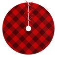 thumbnail image 1 of 30 Inch Christmas Tree Skirt – Velvet Plush Tree Mat, Soft Thickened Polyester with Red Ties, Single-Sided Printing, Available in 30in/36in/48in, Perfect for Holiday Xmas Tree Decoration, 1 of 7