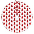 thumbnail image 1 of 30 Inch Christmas Tree Skirt – Velvet Plush Tree Mat, Soft Thickened Polyester with Red Ties, Single-Sided Printing, Available in 30in/36in/48in, Perfect for Holiday Xmas Tree Decoration, 1 of 7