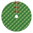 thumbnail image 1 of 30 Inch Christmas Tree Skirt – Velvet Plush Tree Mat, Soft Thickened Polyester with Red Ties, Single-Sided Printing, Available in 30in/36in/48in, Perfect for Holiday Xmas Tree Decoration, 1 of 7