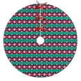 thumbnail image 1 of 30 Inch Christmas Tree Skirt – Velvet Plush Tree Mat, Soft Thickened Polyester with Red Ties, Single-Sided Printing, Available in 30in/36in/48in, Perfect for Holiday Xmas Tree Decoration, 1 of 7