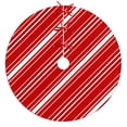 thumbnail image 1 of 30 Inch Christmas Tree Skirt – Velvet Plush Tree Mat, Soft Thickened Polyester with Red Ties, Single-Sided Printing, Available in 30in/36in/48in, Perfect for Holiday Xmas Tree Decoration, 1 of 7