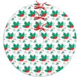 thumbnail image 1 of 30 Inch Christmas Tree Skirt – Velvet Plush Tree Mat, Soft Thickened Polyester with Red Ties, Single-Sided Printing, Available in 30in/36in/48in, Perfect for Holiday Xmas Tree Decoration, 1 of 7