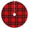 thumbnail image 1 of 30 Inch Christmas Tree Skirt – Velvet Plush Tree Mat, Soft Thickened Polyester with Red Ties, Single-Sided Printing, Available in 30in/36in/48in, Perfect for Holiday Xmas Tree Decoration, 1 of 7