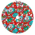 thumbnail image 1 of 30 Inch Christmas Tree Skirt – Velvet Plush Tree Mat, Soft Thickened Polyester with Red Ties, Single-Sided Printing, Available in 30in/36in/48in, Perfect for Holiday Xmas Tree Decoration, 1 of 7