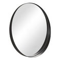 thumbnail image 1 of Open Box 30 Inch Circle Mirror 3 In Deep w/ Stainless Steel Metal Frame, Black, 1 of 9