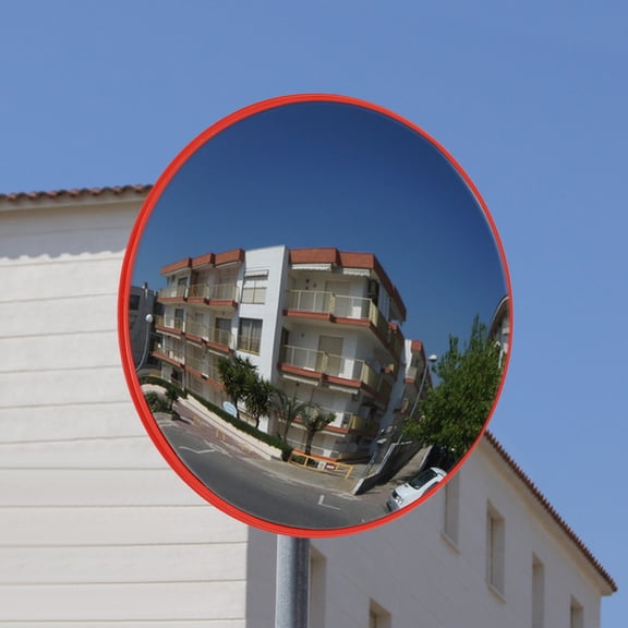 30 Inch Convex Security Mirror 130 Wide Angle Acrylic Traffic Safety Mirror with 30ft Coverage Blind Spot Mirror