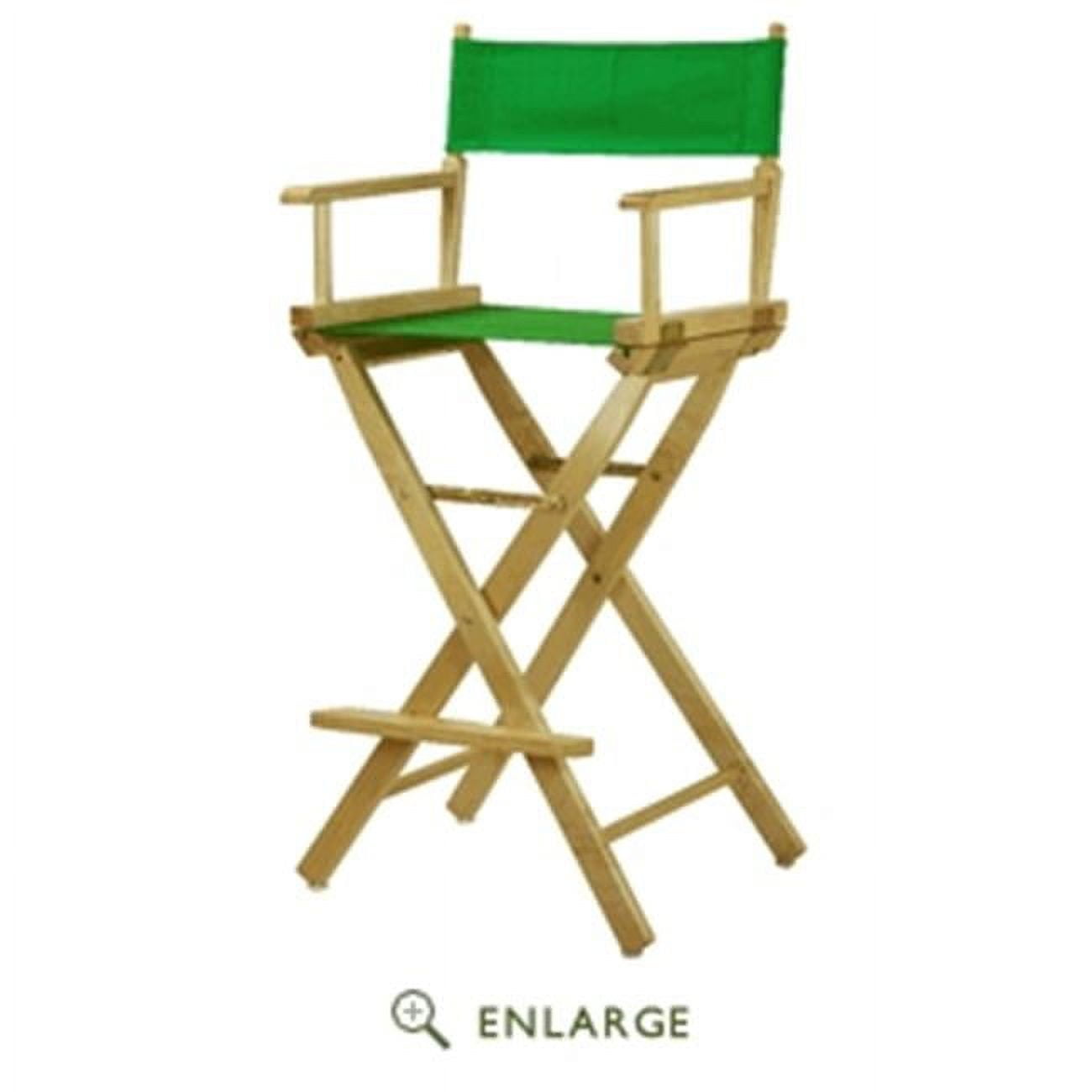 Classic Green 30" Foldable Director's Chair in Solid Wood