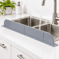 30 Inch Eco Gray Ultra Wide Silicone Sink Splash Guard for Kitchen ...