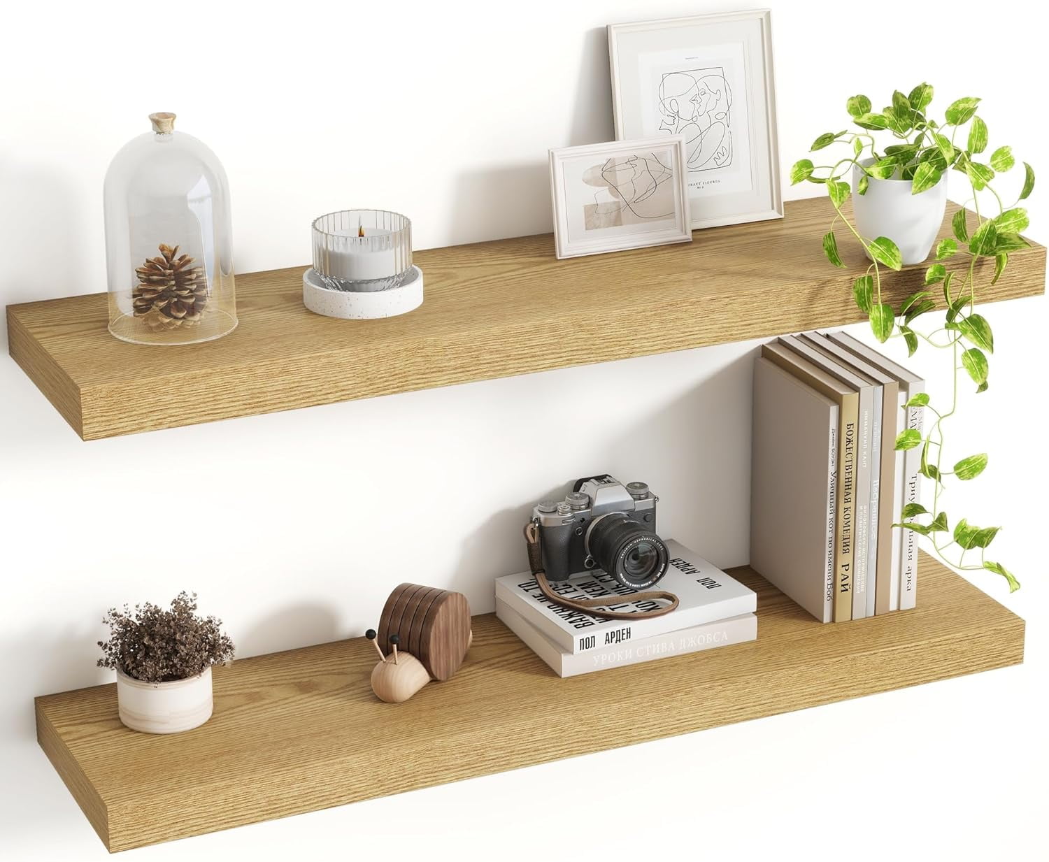 30 Inch Floating Shelves, 8 Inch Deep Floating Shelves for Wall ...