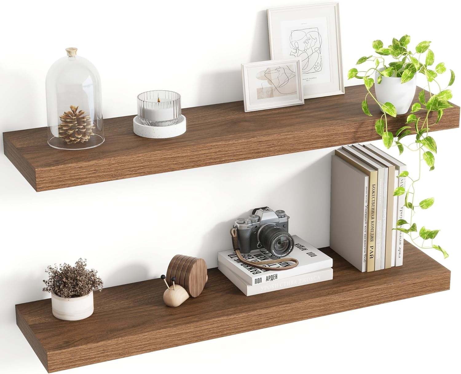 30 Inch Floating Shelves, 8 Inch Deep Floating Shelves for Wall ...