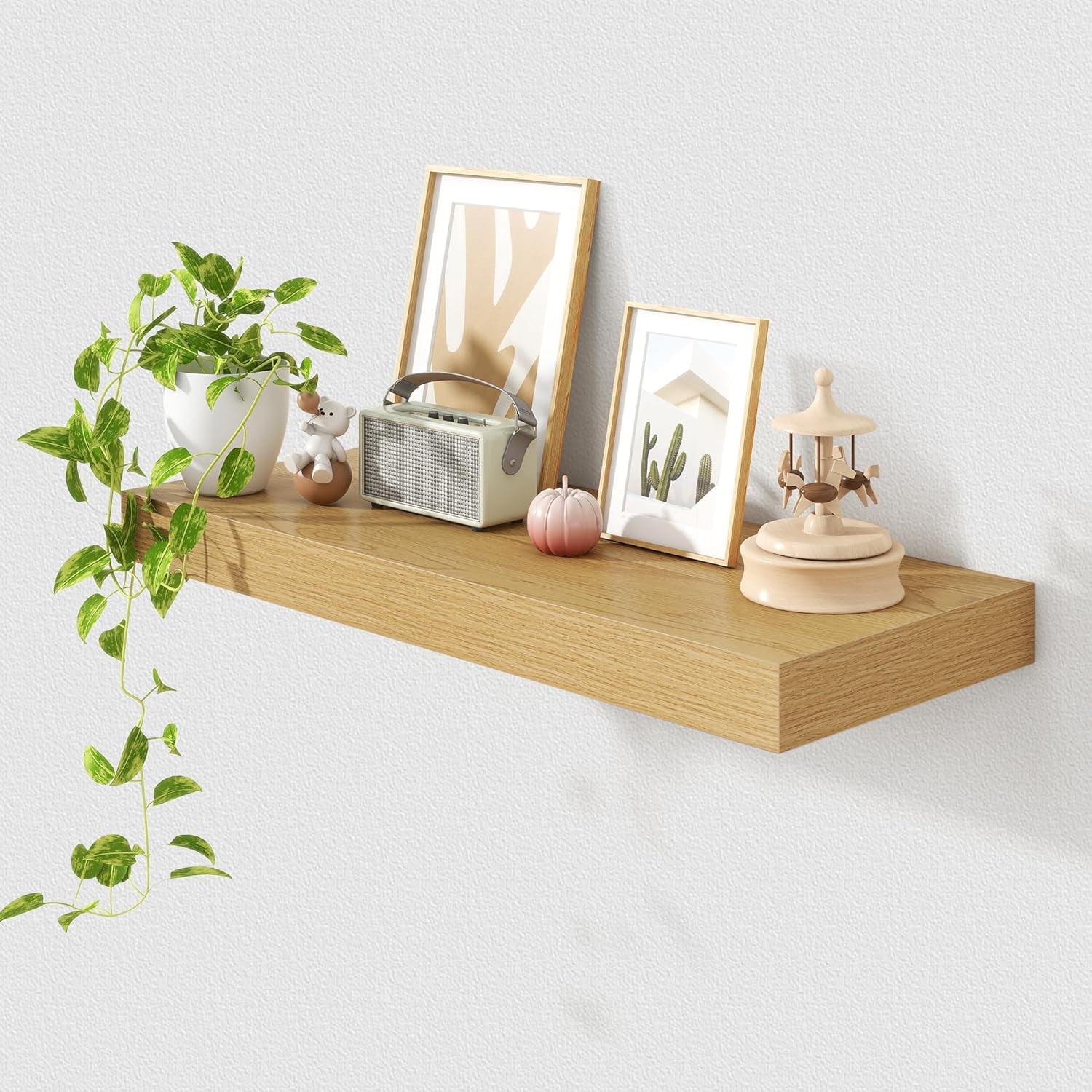 30 Inch Floating Shelves for Wall - 30 Inch Wide x 12 Inch Deep Oak ...