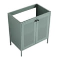 thumbnail image 1 of 30-Inch Freestanding Bathroom Vanity with Double Doors & Soft-Close Hinges, Modern Storage Cabinet Without Sink, Water-Resistant Design for Small Spaces & Adjustable Shelving, 1 of 9