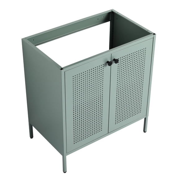 30 Inch Freestanding Bathroom Vanity | Store Bathroom Products with Ease | Anti - corrosion Steel Body | Raised Foot Nails to Protect Cabinet