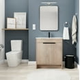 thumbnail image 1 of 30 Inch Freestanding Bathroom Vanity with White Ceramic Sink & 2 Soft-Close Cabinet Doors, Light Oak, 1 of 11