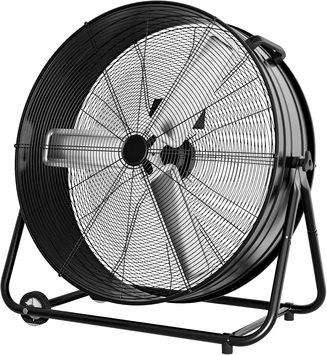 30 Inch Industrial Drum Fan, Max 13000 CFM High Velocity Floor Fan, 3 ...