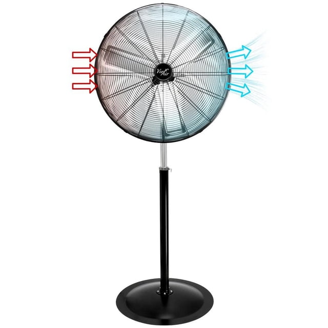 30 Inch Industrial Heavy Duty Pedestal Oscillating Metal Stand Fan
