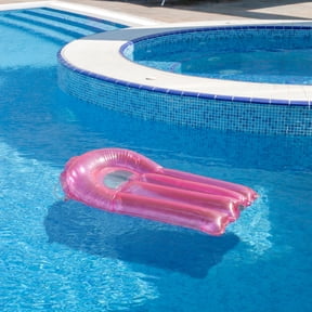 Swim Central Inflatable Transparent Surf Rider Pool Float - 30" - Pink