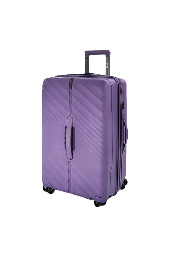 30 Inch Large Checked Luggage with Spinner Wheels,Expandable Hardshell Suitcase with TSA Lock,Lightweight Hardside Rolling Luggage for Travel,DQ135-Purple