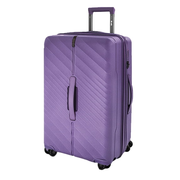 New York Xpress 30" Large Checked Hardside Luggage, Expandable Suitcase with Spinner Wheels and TSA Lock, Purple - DQ135