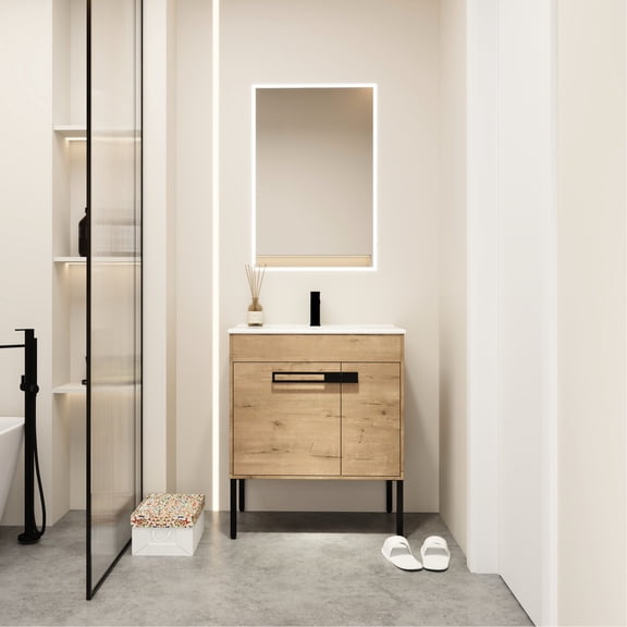 30-Inch Modern Design - Two Installation Options - Bathroom Renovation - Customizable Decor